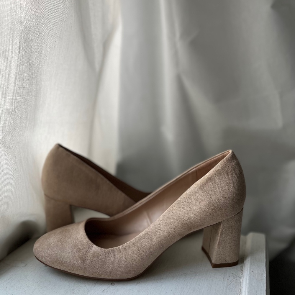 High heel wedge shoes
